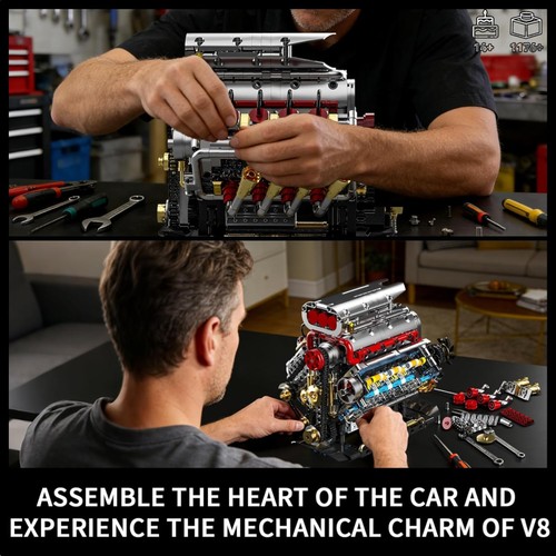 Authentic engine model - v8, kit