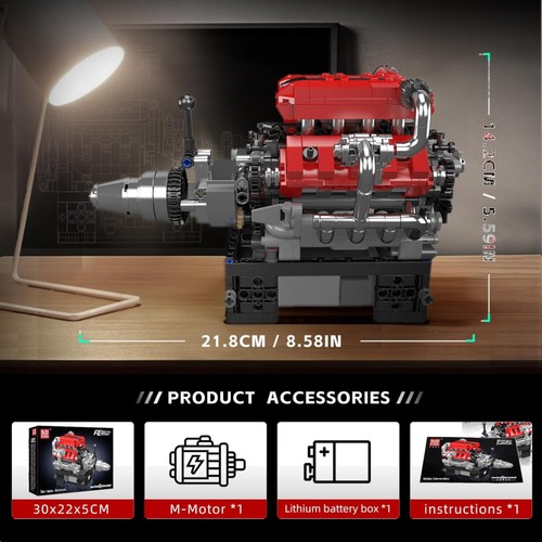 Battery powered engine - v8,