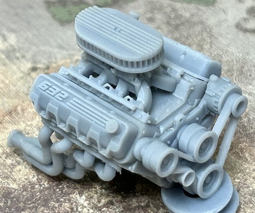 Resin chevy 632 engine - engine, dual